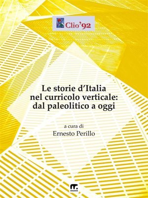 cover image of Le storie d'Italia nel curricolo verticale